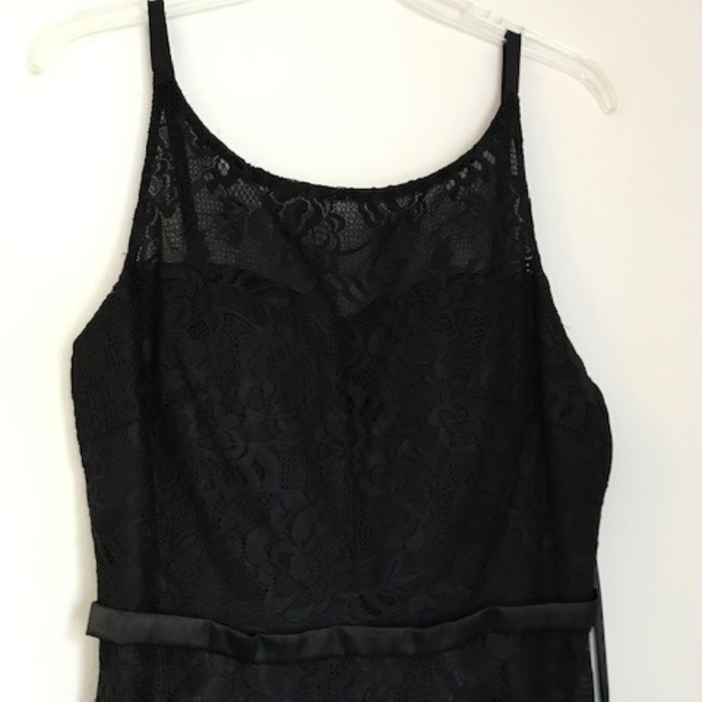 NEW WITH TAGS May Queen Couture black lace gown